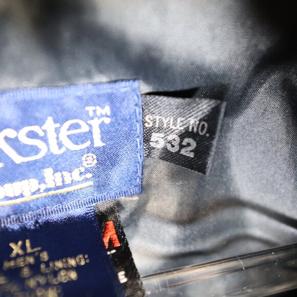 Duckster Lightweight Bomber Style Windbreaker Jacket Vintage 90s Red Black XL - Picture 4 of 10